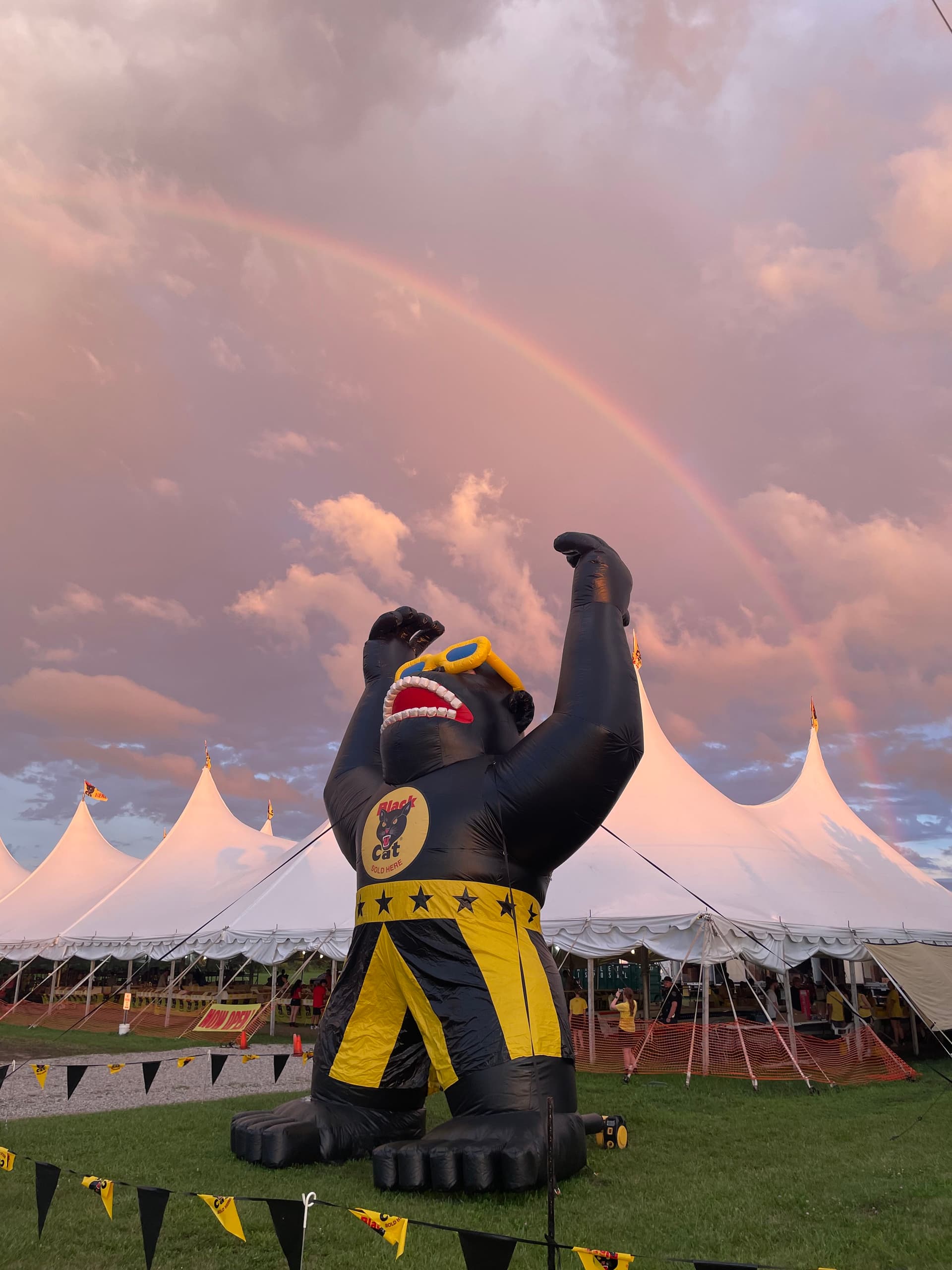 Black Cat, World Class, and Brothers fireworks on the 200-foot Crazy Joe's shelves